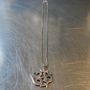 Om Aum Fair Trade Handmade Sterling Silver Spiritual Pendant 5 grams